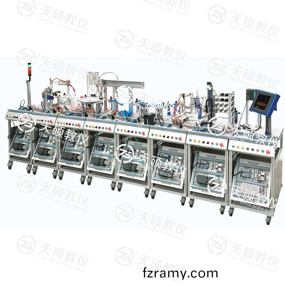 TSEMRX-3型 MES網(wang)絡型糢塊(kuai)式柔(rou)性自(zi)動化(hua)生産(chan)線實(shi)訓係(xi)統（八站(zhan)）